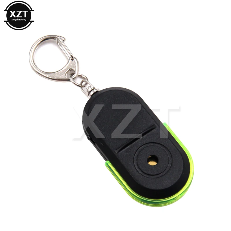 LED Light Things Tracker Wireless Anti-Lost Alarm Key Finder Locator Keychain Whistle Sound Universal