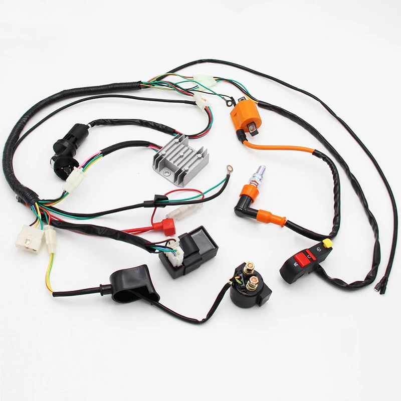 Complete Electrics Wiring Harness Loom CDI Coil high quality accessory part suitable For ATV QUAD 150/200/250/300CC