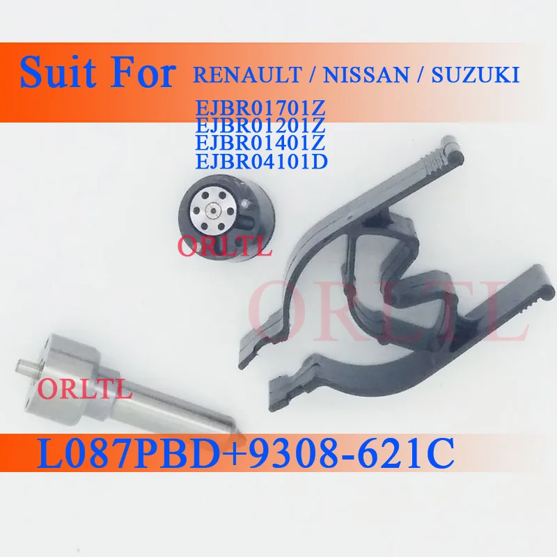 7135-644 ( L087PBD + 9308-621C ) Nozzle L087PBD Injector Parts Repair Kits Valve 9308621C For RENAULT 8200365186 8200240244