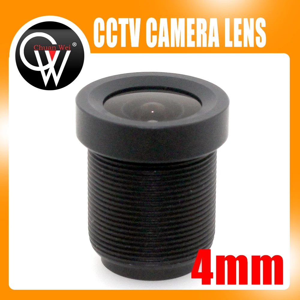 100pcs 4mm lens 78 Degrees Board Lens For CCTV Security CMOS/CCD ip Camera Free Shipping