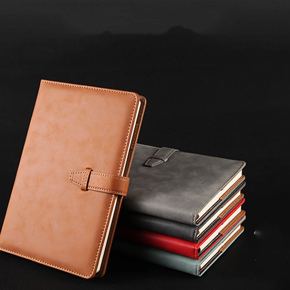 جديد مكتب دفتر 2019 الجلود دفتر ملاحظات بغلاف مقوى A5 دفتر خمر غطاء الأعمال المفكرة لوازم مكتبية
