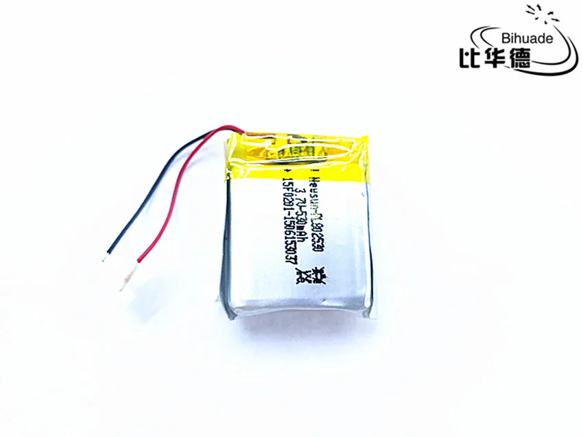 10pcs 3.7V,530mAH,802530 PLIB polymer lithium ion / Li-ion battery for GPS,mp3,mp4,mp5,dvd,bluetooth,model toy mobile bluetooth