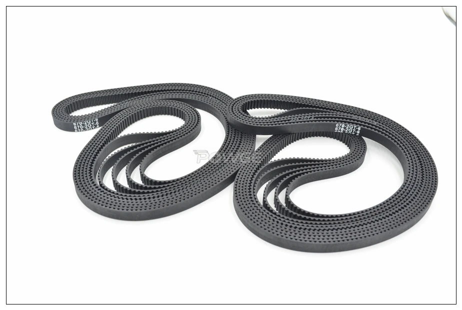 POWGE 640/650/660/670/676/696 2GT Timing Belt W=6/9mm Teeth 320/325/330/335/338/348 GT2 Closed-Loop Synchronous Belt 660-2GT