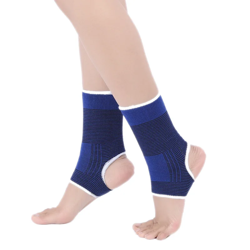 Tom\'s Hug Brand Ankle Support Brace Warm 1 Pcs Sport Outdoor Bicycle Gym Anti Sprained Ankles Protect Nursing Care Blue