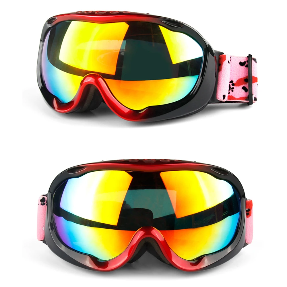 Winter Men Women HD Ski Goggles UV400 Anti-Fog Ski Eyewear Windproof Snowboard Glasses Mirror Lens Skiing Goggles