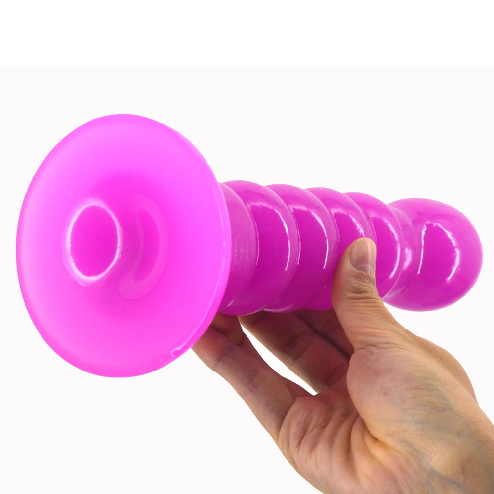 LUUK Suction Black Dildo Beads Anal Plug Sex Toys For Sex Shop Flexible Dick Women Men Fake Penis Anus Massage Balls Butt Plug