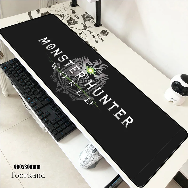 monster hunter mouse pad 90x30cm mousepads Birthday gaming mousepad gamer Domineering personalized mouse pads keyboard pc pad