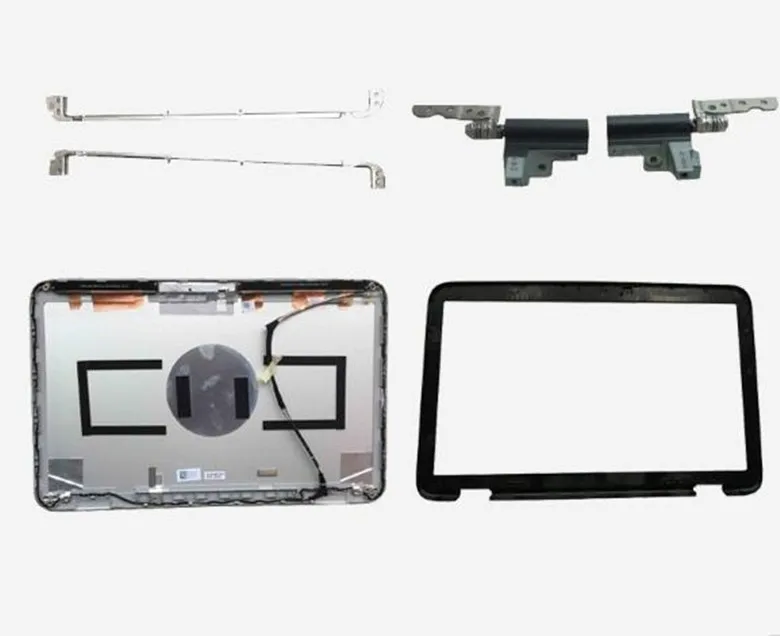 Para dell xps15 xps 15 l501x l502x lcd capa traseira/moldura frontal lcd/dobradiça/suporte de tela 52mkt 052mkt 0pcrkj pcrkj um escudo