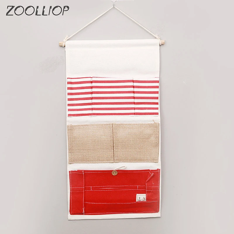 3 Pocket 2018 Cartoon Wall Hanging Storage Bags Organizer Closet Kids Children Room Shelves Organizer Door Pouch for Toys Books