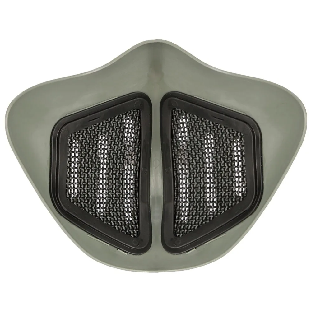 WosporT Tactical Mask Airsoft Glory Knight Mask Half Face Mask for Fast Helmet Military CS Shooting Paintball Accessories