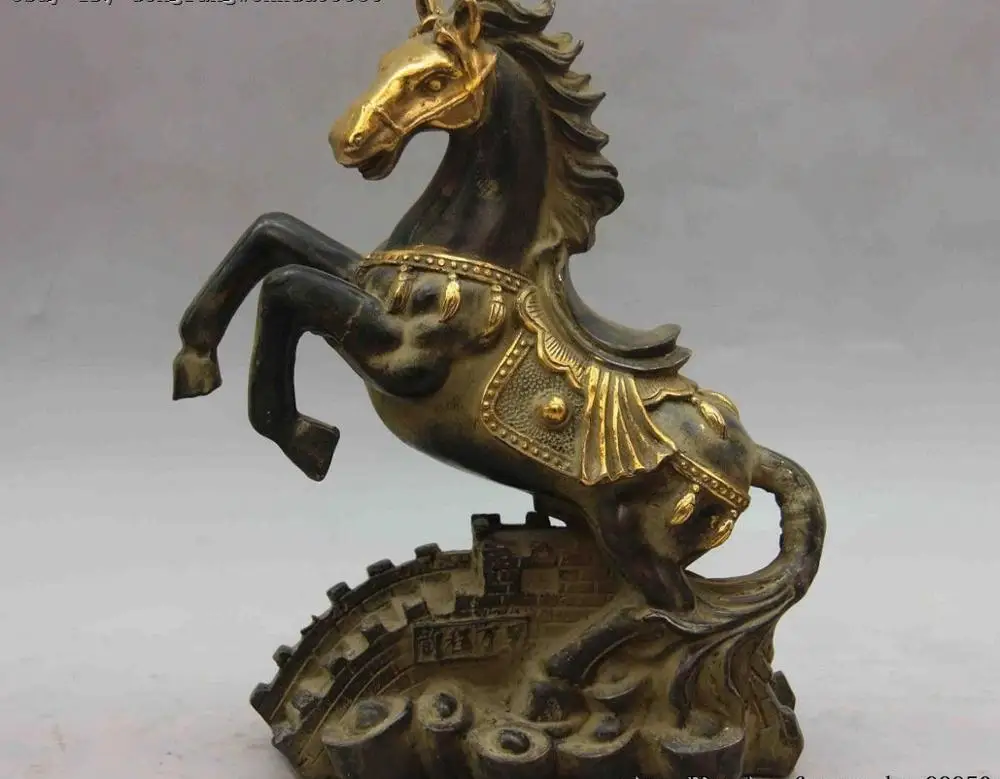 Chinese Royal Palace Feng Shui Zodiac Year Horse Animal Success Running Statue