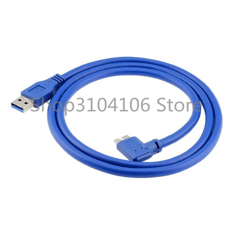 Micro B USB 3.0-Kabel, 90 Grad, rechtwinklig, 60 cm, 100 cm, 2 Fuß, 3 Fuß, 0,6 m, 1 m, für WD Seagate M3 Portable Toshiba SONY ADATA