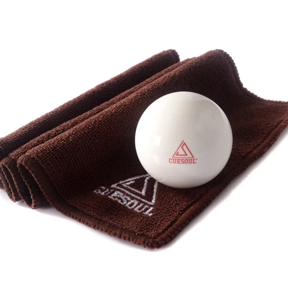 CUESOUL Pro Cup Resin 2 1/4 6oz Billiard Cue Ball, White Ball Pool Cue Ball,Cue Ball  With Clean Cue Towel