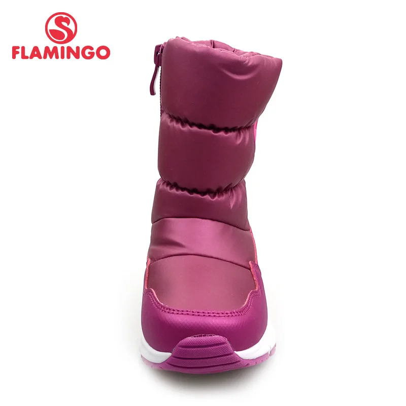 FLAMINGO Winter Wool Keep Warm Shoes Anti-slip Children High Quality Snow Boots for Girl Size 28-33 Free Shipping 82D-NQ-1034