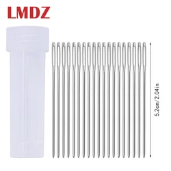 LMDZ 20PCS/lot Knitters Wool Large Eye Blunt Needles For Threading Darning Sewing Embroidery Needle With Bottle