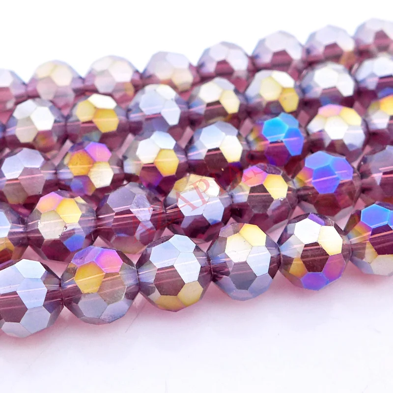 wholesale 6/8/10/12mm Crystal 5000 Round faced Beads Top Quality Free shipping basic colors AB-2