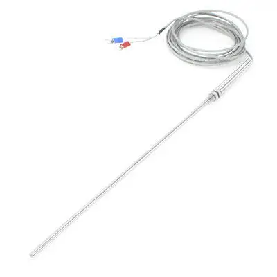 K Type 400C Thermocouple Temperature Measurement Sensor Probe 1.5 Meters Long Probe Length 50mm/100mm/150mm/200mm/250mm/300mm