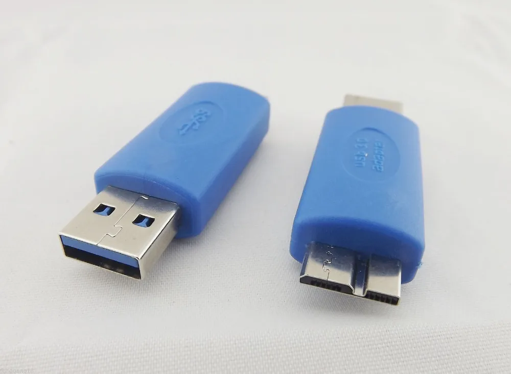 1Pcs USB 3.0 A Male Plug To Micro USB 3.0 B Male Gender Changer Converter Adapter