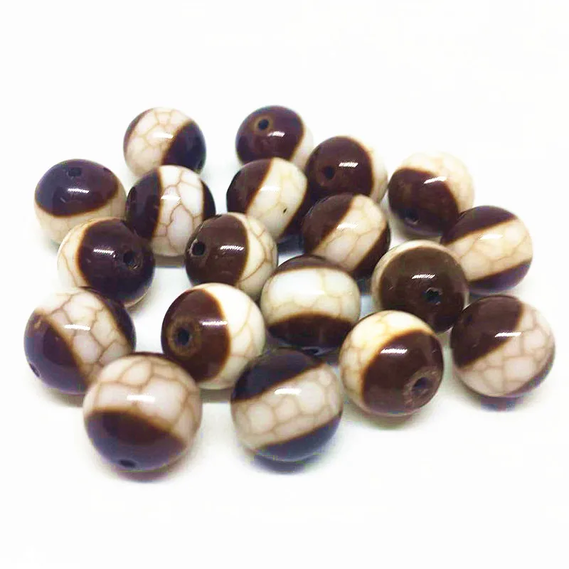 Natural Agate Old First-line 7.3mm/10mm Loosing Beads Amulet Tibetan Dzi Beads for Bracelet DIY Jewelry Making Super Quality