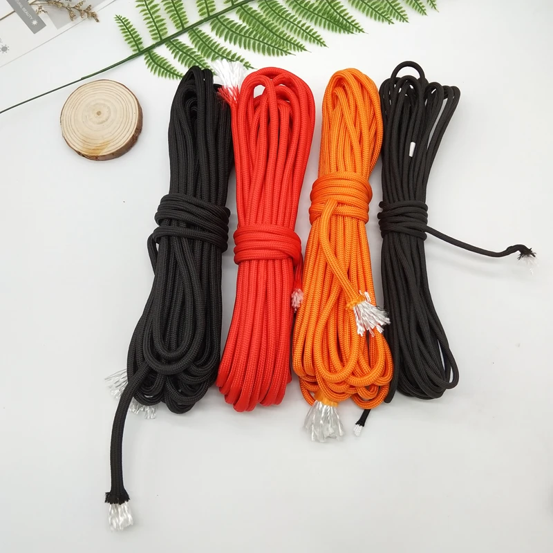 4-7mm 10m braided nylon rope Polypropylene rope climbing boat yacht sailing line pulley rope Clothesline Survival Parachute Cord