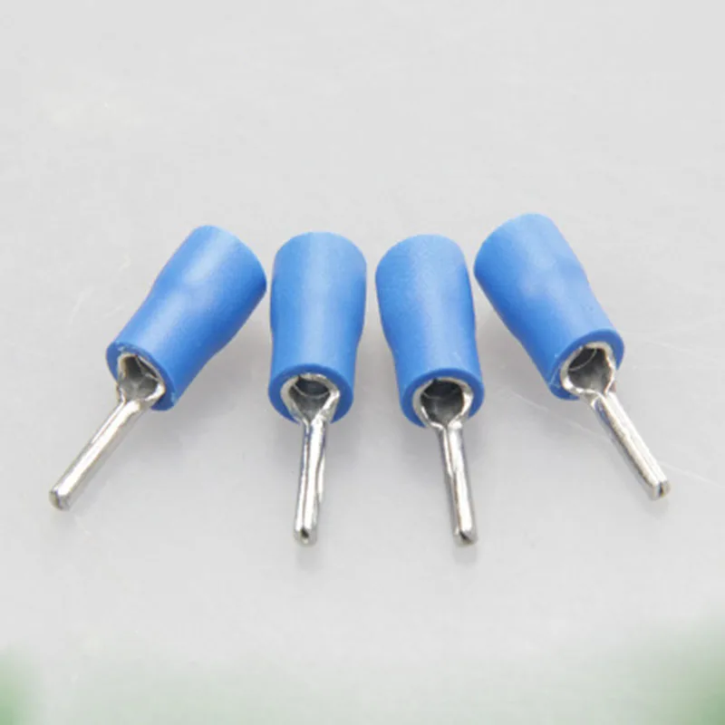 PTV series 100PCS/Bag  Insulated Pin terminals 4.9mm2 Cable Connector wire terminals Needle Shaped Pre-insulating terminal