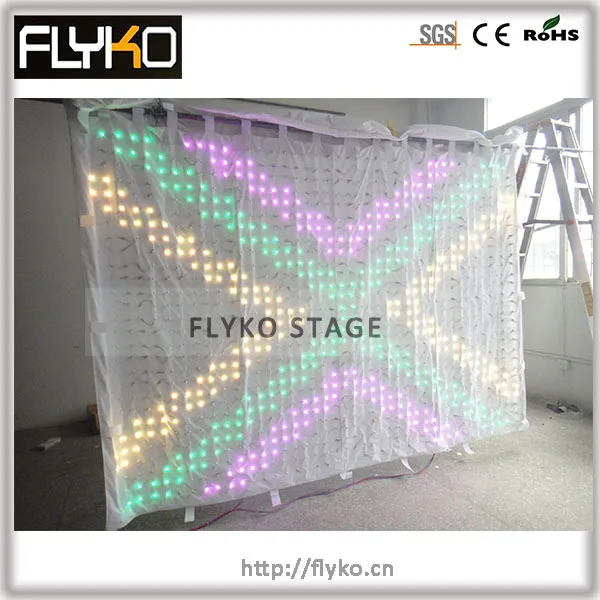 

2m*3m p70 China full color led video curtain for play sexy movies