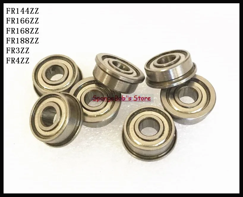 

10pcs/Lot FR188ZZ FR188 ZZ 6.35x12.7x4.762mm High Precision Miniature Flange Bearing Deep Groove Ball Bearing