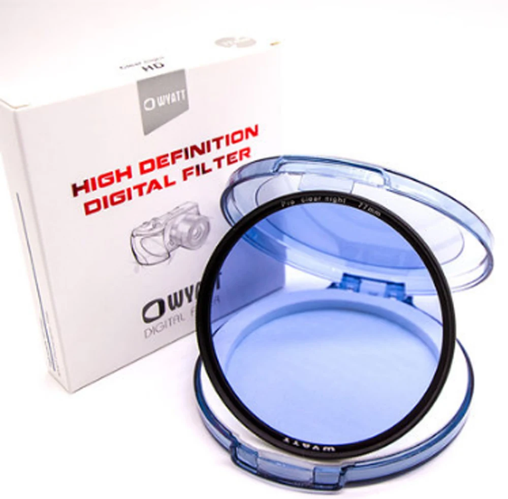 Wyatt 67/72/77/82mm Natural Night Filter Clear-Night Anti-Light Damage Optical Glass Filter ( Light Pollution Filter )