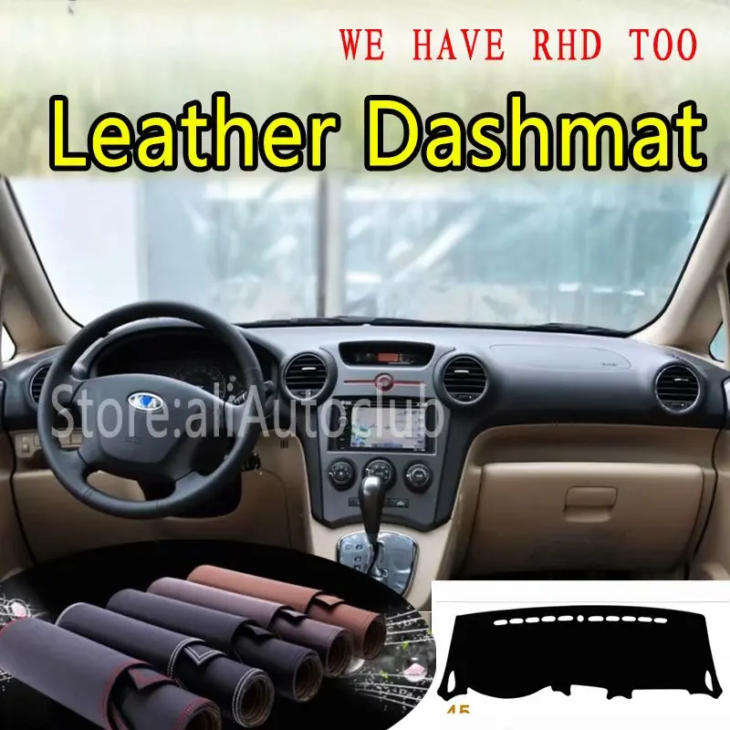 For Kia New Face Carens Rondo7 2007-2013  Leather Dashmat Dashboard Cover Dash Carpet Custom Car Styling sunshade LHD+RHD