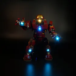 LED Light Kit For lego the Iron Man Hulkbuster Set Compatible With 76105 and 07101