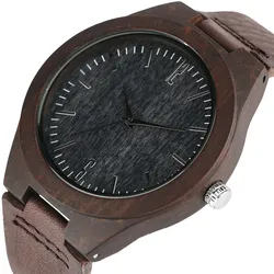 2017 Creative Carbon Black Face Wooden Watches for Men Women Gifts Handmade Bamboo Wristwatches Fashion Sport Quartz Watch Male