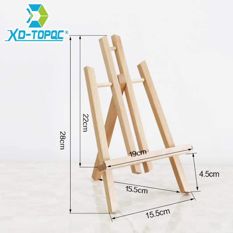 Pine Wood Easel 3 Sizes Tabletop Drawing Artist Wooden Fold Standing Easels Painting Whiteboard Chalk board Easels WE05