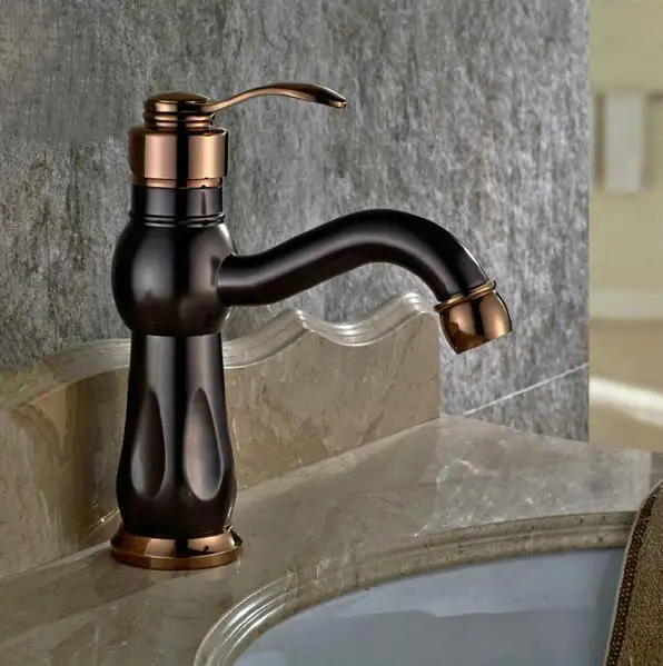 

ORB bronze washbasin faucet waterfall faucet bathroom sink tap cold and hot mixer tap basin mixer tap