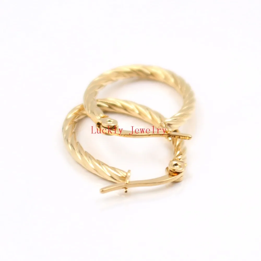 

5pair lot Stainless Steel Small 16*26mm Oval shape Cable Wire Hoop Earring Girls Women Fashion jewelry