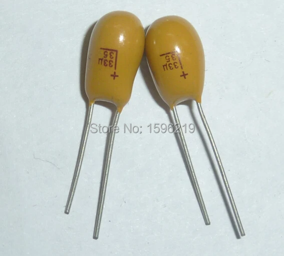 

10pcs Tantalum capacitor 33uF 35V 336 Brand New 35V33uF DIP Radial