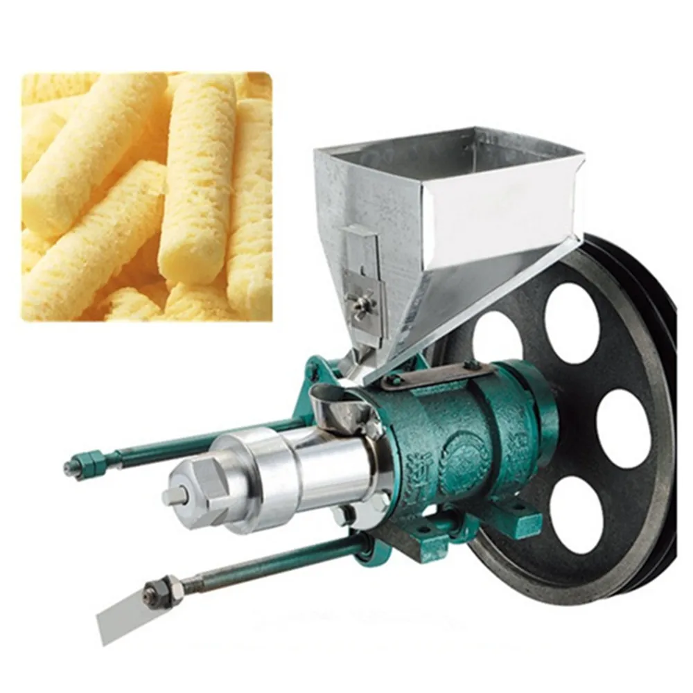 Small business use mini puffed corn rice snacks food extruder machines