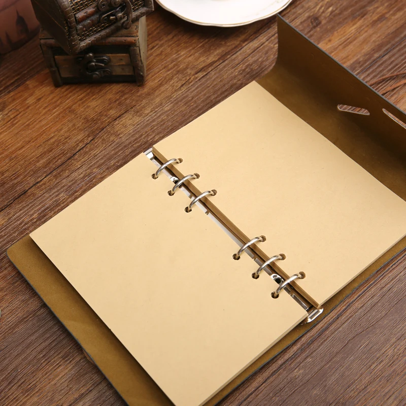 Cuaderno de espiral Retro, Bloc de notas con anclas de pirata Vintage, libro de notas de cuero PU, papelería reemplazable, regalo, diario de viajero