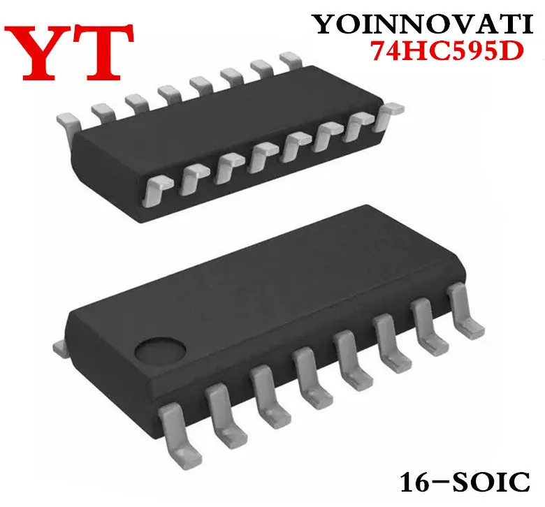 20PCS 100PCS 74HC595D 74HC595 HC595D SHIFT REGISTER 8BIT IC 16-SOIC Best quality.