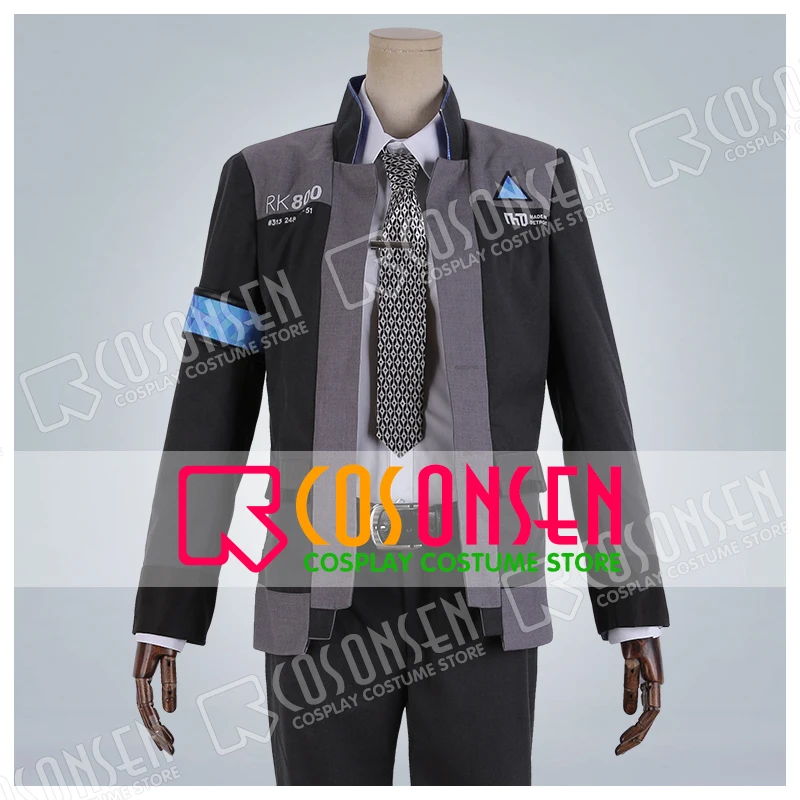 Detroit Become Human Connor RK800 Agent Suit Uniform Cosplay Costume COSPLAYONSEN Customize Made