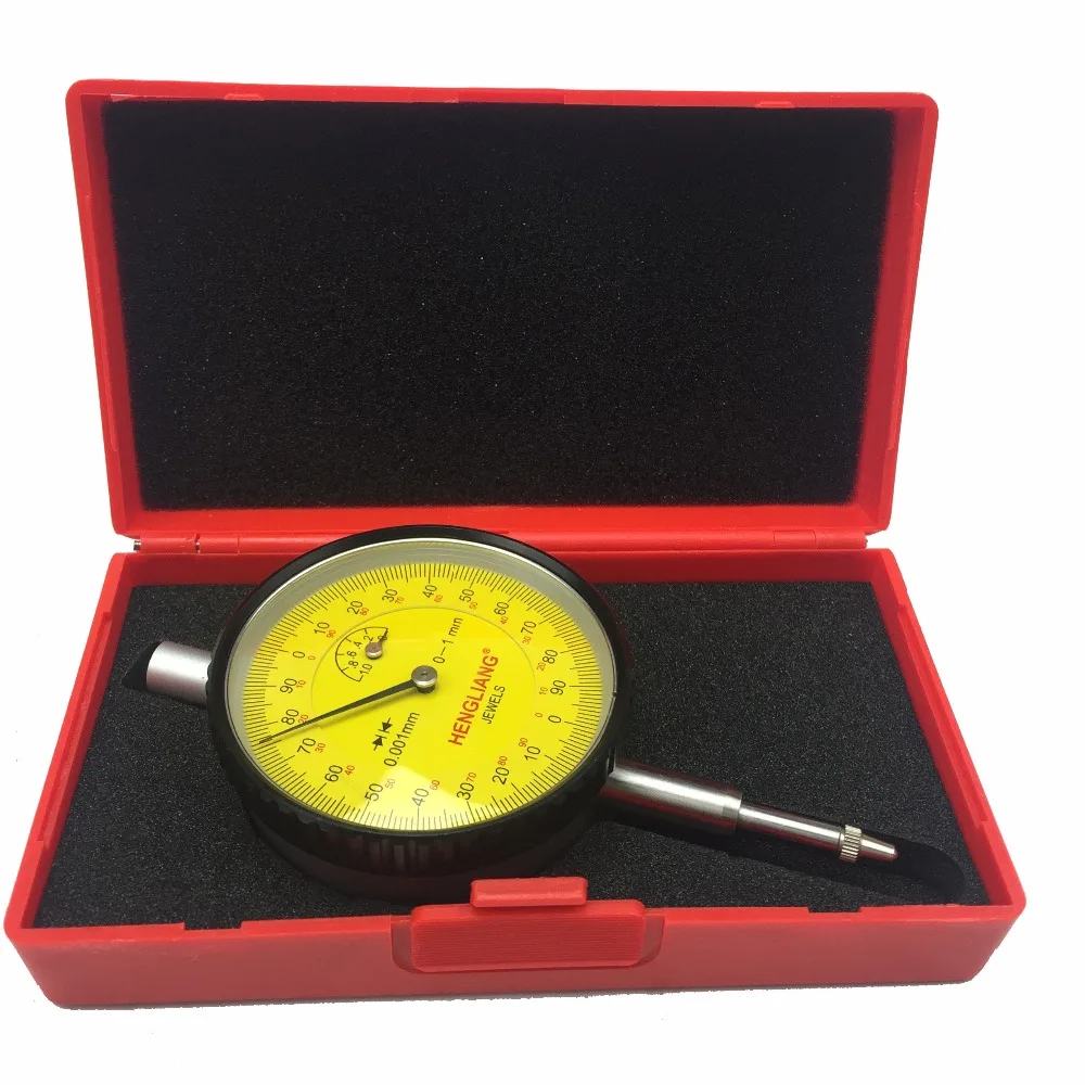 Imagem -03 - Prova de Choque Micron Dial Indicador 01 mm 05 mm 0001 Milímetros Micron Indicador com Jóias à