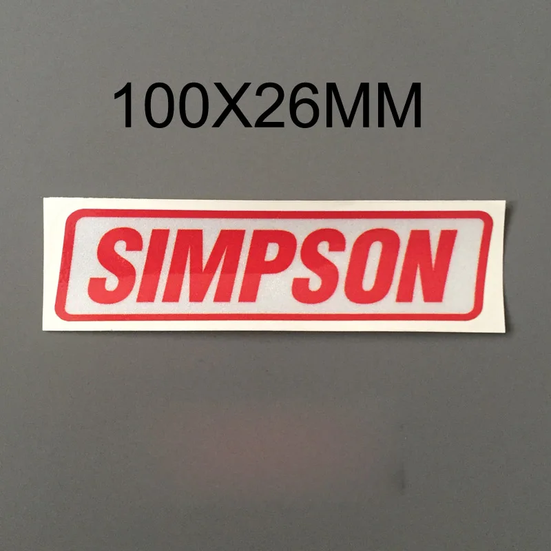 Personality helmet stickers Simpson Reflective sticker DIY Motorcycle sticker helmet visor sticker