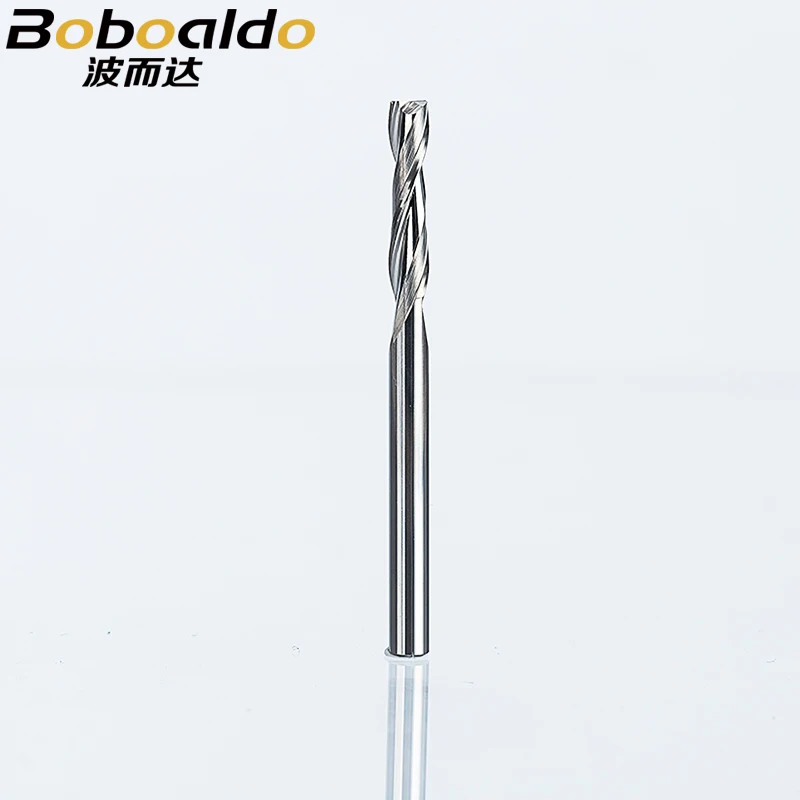 2pc/set 3.175mm 2 Flute Spiral Milling Cutter CNC router bit for wood Acrylic PVC MDF End Mill Tungsten Carbide Good