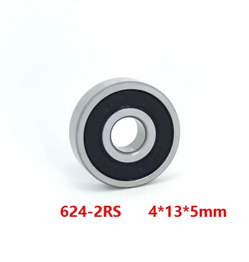 50/100pcs 4x13x5mm 624RS 624-2RS 624 RS 2RS Miniature mini ball bearings 4*13*5mm Deep Groove Ball bearing