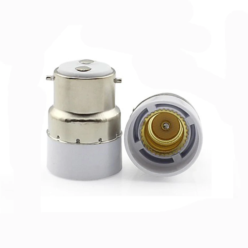 10pcs/lot B22-E14 Lamp Holder Converter Bayonet Socket B22 to E14 Lamps Holder Adapter Light Bulb Plug Extender