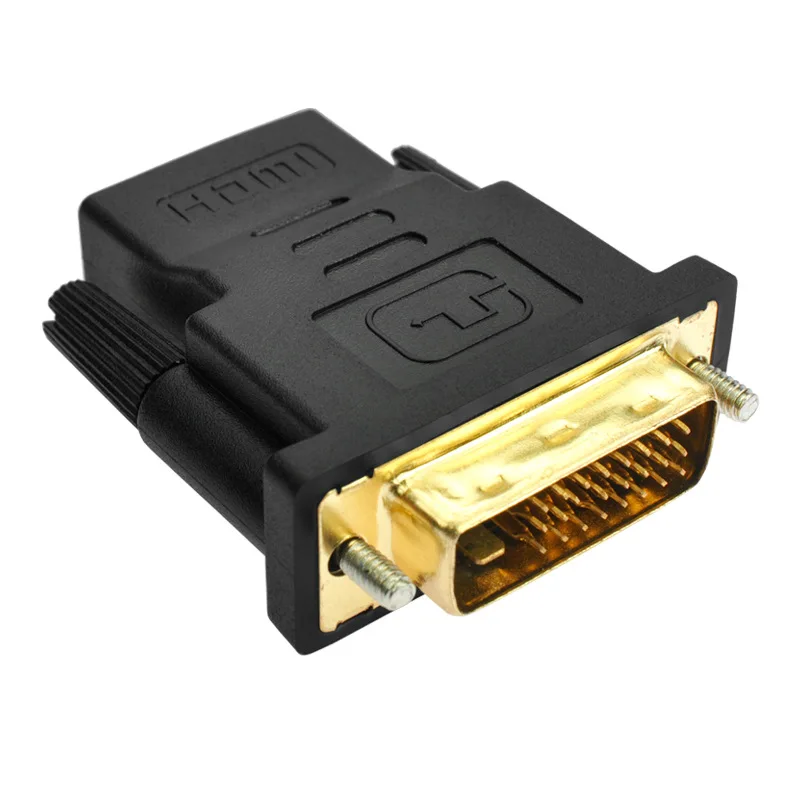 1pcs male to female Audio Cable HD 1080P Gold Plated HDMI to DVI 24+1 Graphics Card Converter adapter for HDTV LCD DVI Cable