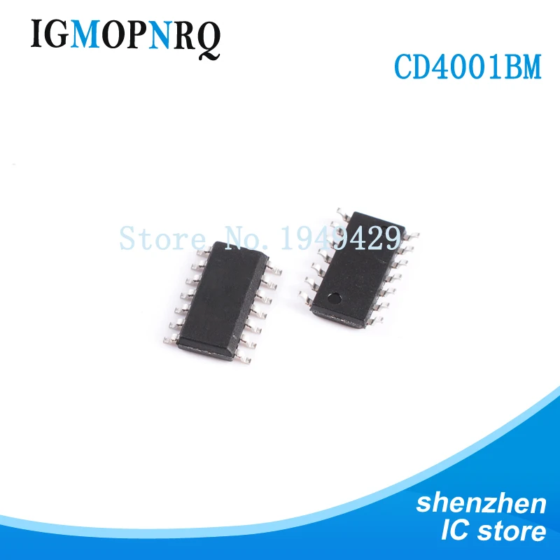 10PCS CD4001BM96 SOP14 CD4001BM CD4001 Logic gate Quad 2 Input CMOS New