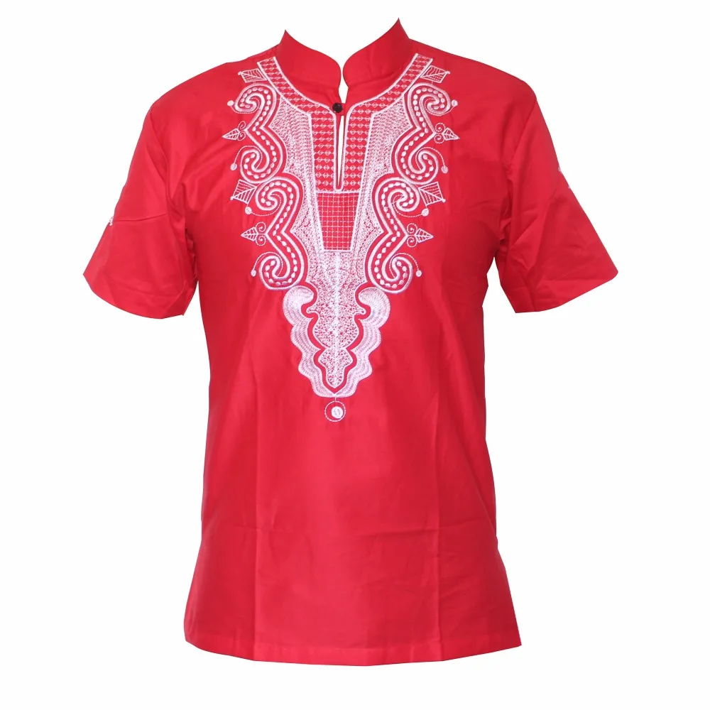 Dashikiage 5 Colors African Fashion Men/women Unique Embroidery Design Causal T-shirt Cool Outfit Tops High Quality