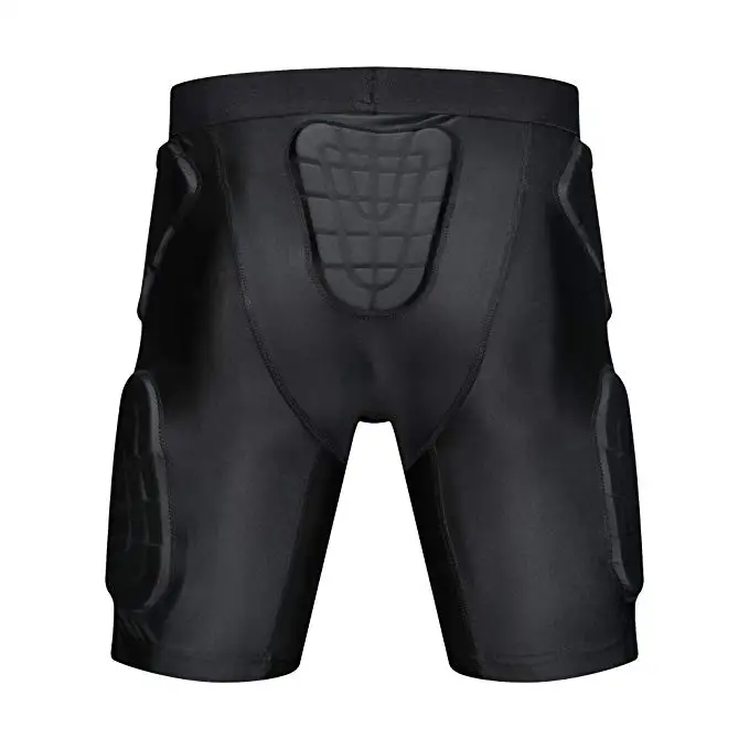 Mens Padded Compression Shorts Protection Undershort Best for Basketball,Football,Hockey,Cycling,Ice Skating and Contact Sports