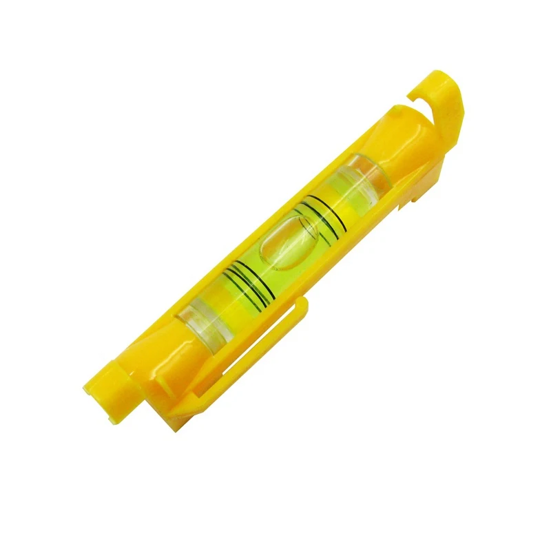 Imagem -03 - Qase Mini Bolha Nível de Suspensão Linha Nível Bolha Espírito Frasco Vermelho Amarelo Cor 100 Peças Lote