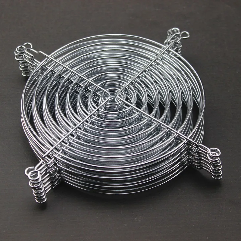 

50 Pieces Gdstime 14cm Fan Iron Net Steel Chrome Metal Computer PC Fan Grill Guard Protection 140mm wholesale